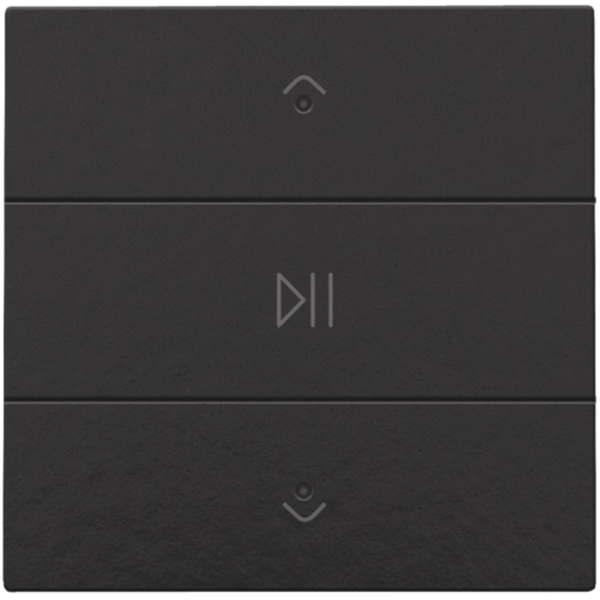 Single audio control with LEDs for Niko Home Control, piano black coat image 3