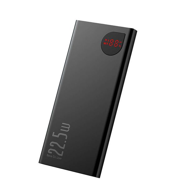 LiPo PowerBank 10000mAh 22.5W PD3.0 QC3.0 AFC USB+USB-C, Adaman black BASEUS image 1