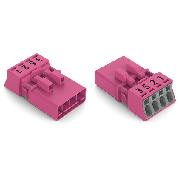 Plug 4-pole Cod. B pink image 3