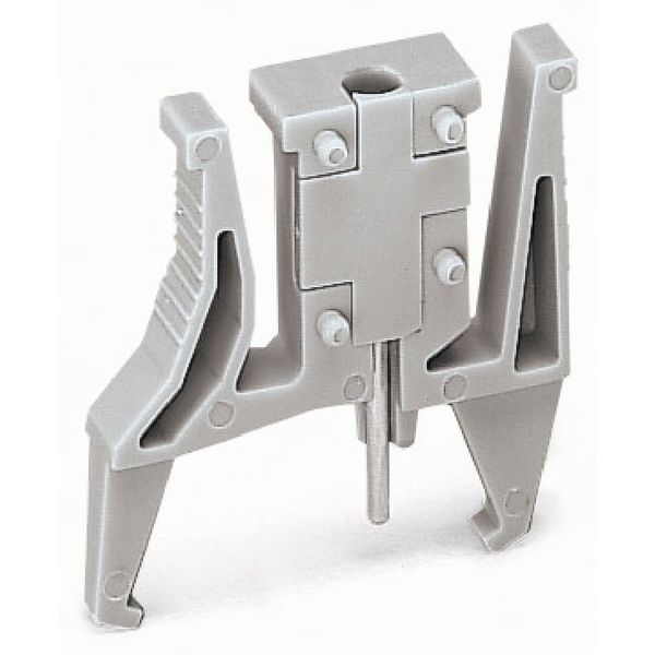 Test plug module with locking latches modular gray image 1