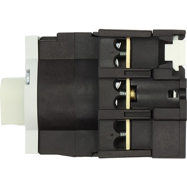 Main switch, P1, 32 A, rear mounting, 3 pole, Emergency switching off function, With red rotary handle and yellow locking ring, Lockable in the 0 (Off image 13