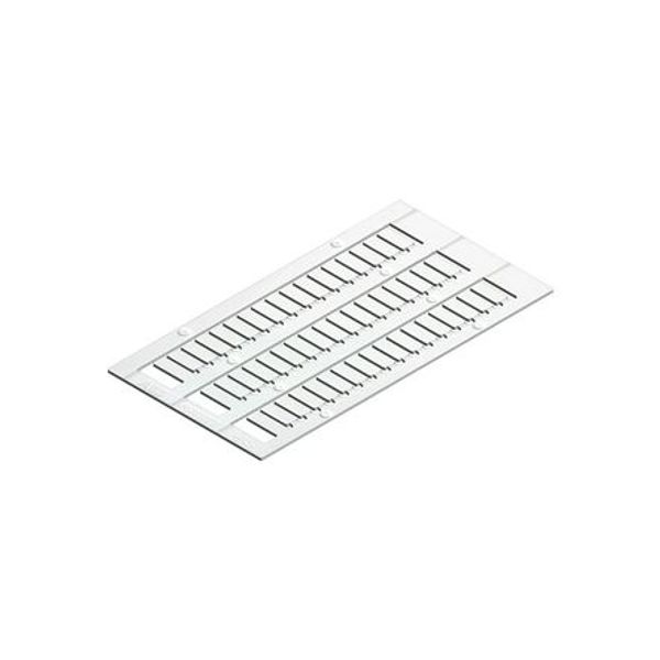TERMINAL BLOCK MARKERS, RC610TT, BLANK CARD, WHITE, POLYCARBONATE image 1