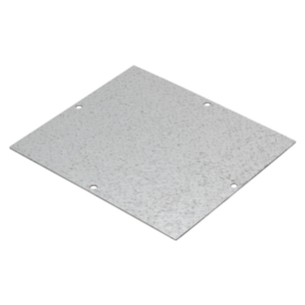 BACK-MOUNTING PLATE IN GALVANISED STEEL - FOR BOXES 155X130 image 1