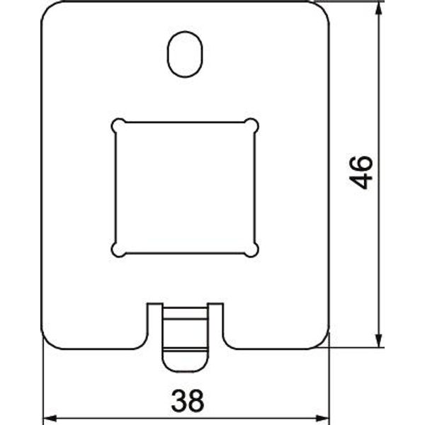 DTP UH1 LE Data plate for UDHOME-ONE Type LE 38x46x1,5 image 2