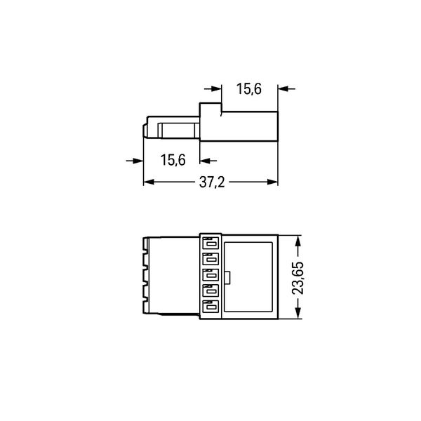 Intermediate coupler 5-pole Cod. A black image 4