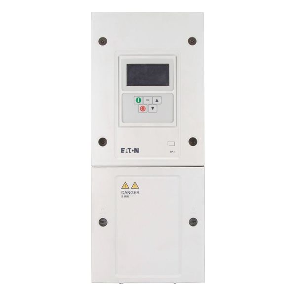 Variable frequency drive, 400 V AC, 3-phase, 24 A, 11 kW, IP55/NEMA 12, Radio interference suppression filter, OLED display image 7