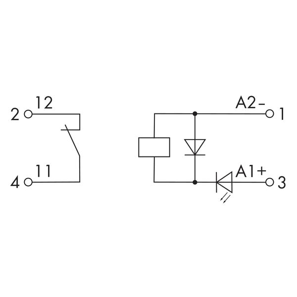 Relay module Nominal input voltage: 24 VDC 1 break contact image 7