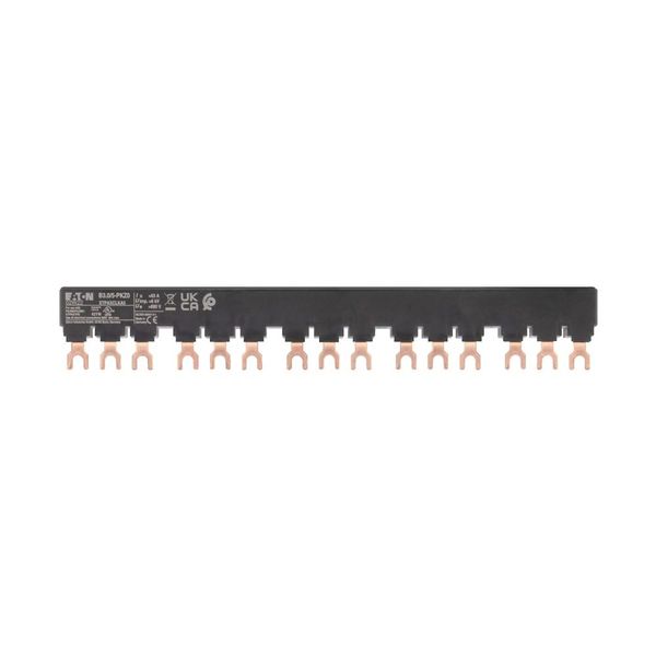 Three-phase busbar link, Circuit-breaker: 5, 225 mm, For PKZM0-... or PKE12, PKE32 without side mounted auxiliary contacts or voltage releases image 13
