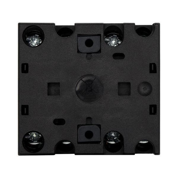 On-Off switch, T0, 20 A, centre mounting, 3 contact unit(s), 6 pole, with black thumb grip and front plate image 11