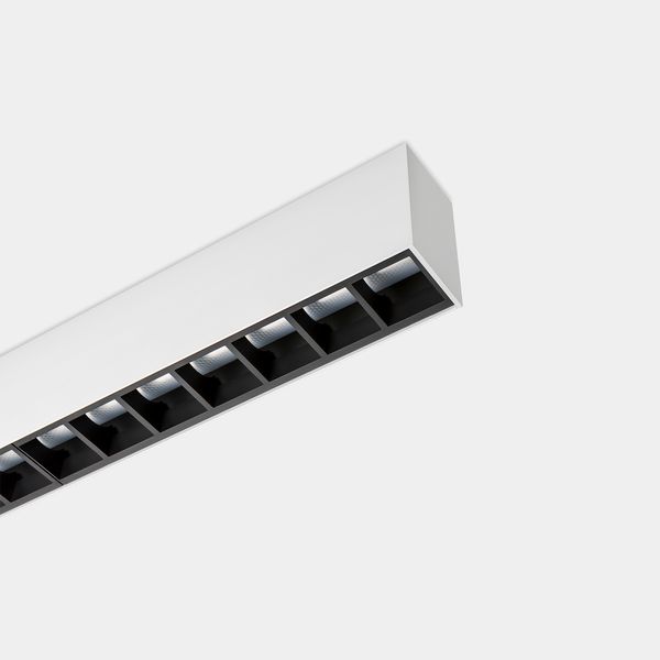 Lineal lighting system Infinite Pro 1700mm Recessed Hexa-Cell 45.57W LED warm-white 3000K CRI 90 ON-OFF White IN IP20 / OUT IP44 1755lm image 1