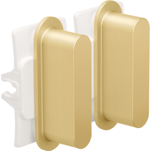 Niko Rocker set for double switch functions, alu gold image 2