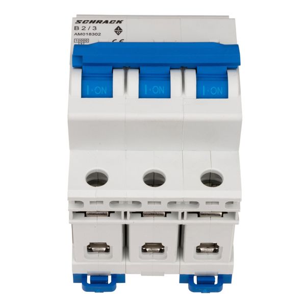 Miniature Circuit Breaker (MCB) AMPARO 10kA, B 2A, 3-pole image 2