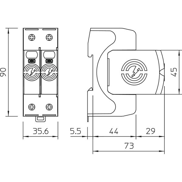 V20-2-385 SurgeController V20 2-pole 385V image 2