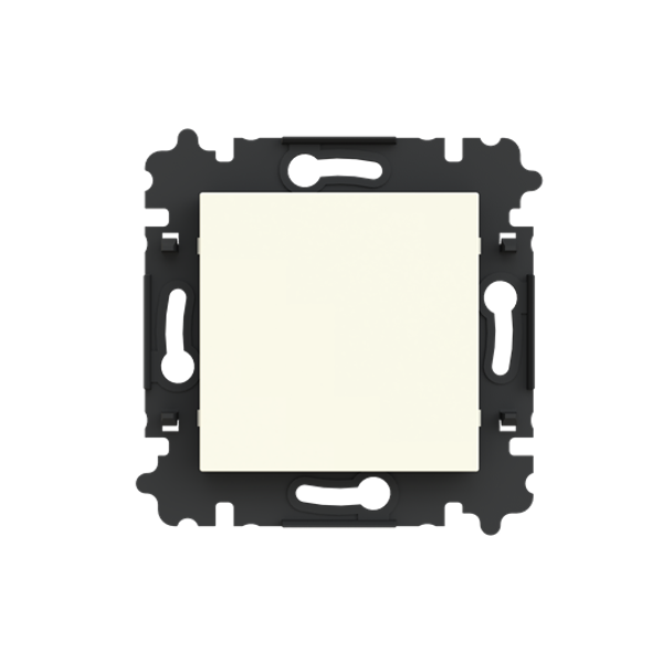 3902H-A00001 17W Cable Outlet / Blank Plate / Adapter Ring Blind plate None cream white (electro white) - Levit image 1