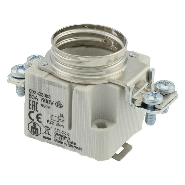 Fuse-base, LV, 63 A, AC 500 V, D3, IEC, rail mount, suitable wire 2.5 - 25 mm2 image 34
