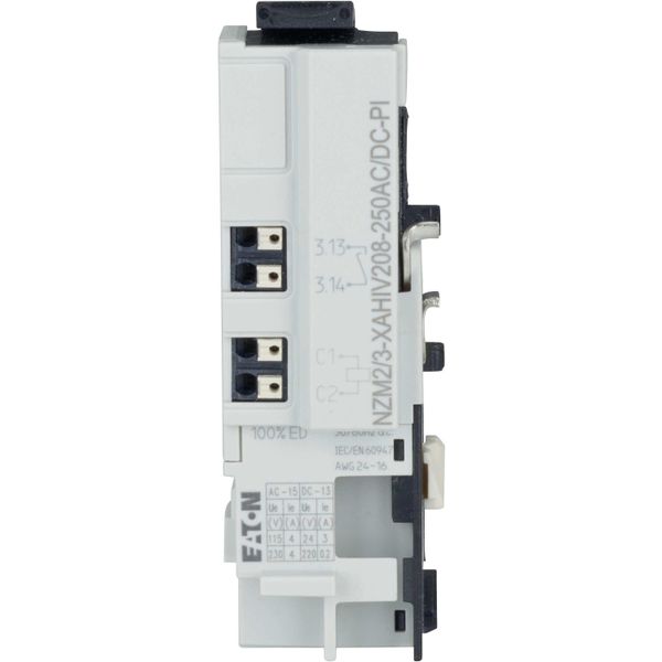 Shunt release for NZM2/3, 1 early-make auxiliary contact, 2NO, 208-250AC/DC, Push-in terminals image 9