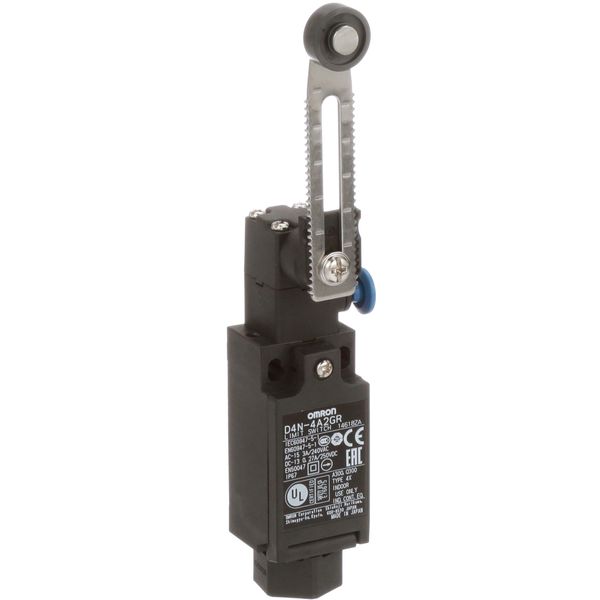 Limit switch, Adjustable roller lever, form lock (metal lever, resin r image 1