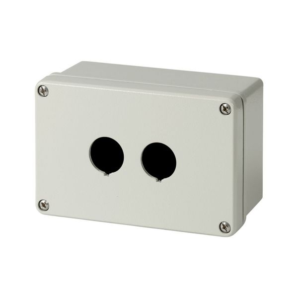 Surface mounting enclosure, metal, 2 mounting locations image 4