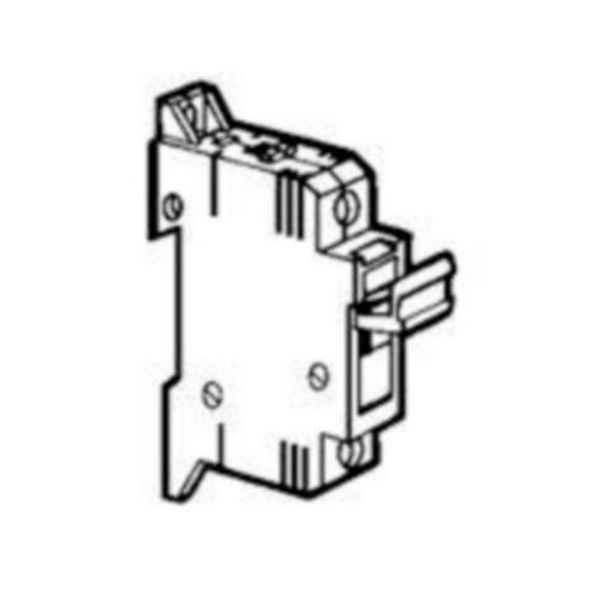 021402 SP38 disconnectable circuit breaker for 10x38mm industrial cartridge - 1P+N equipped image 1