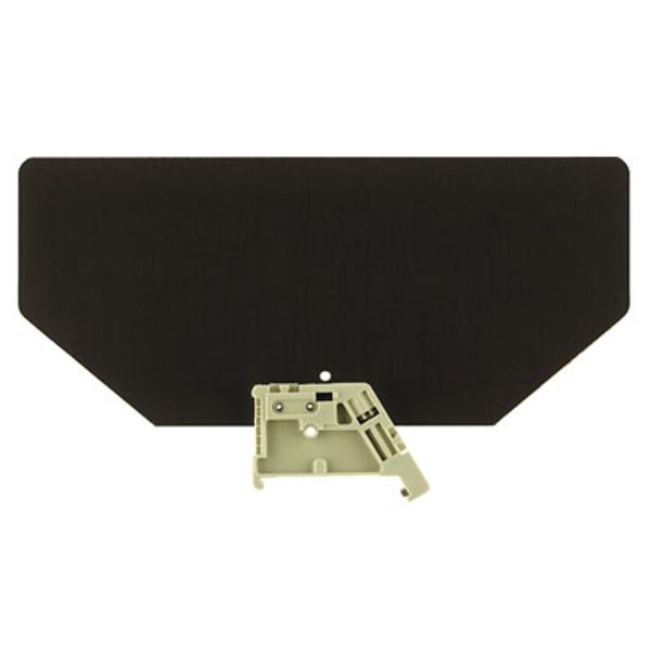 End and partition plate for terminals, with end bracket, 160 mm x 75.5 image 1