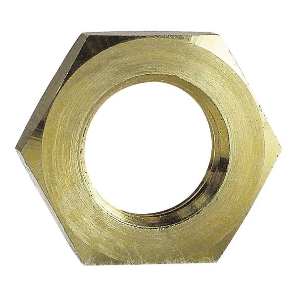 Hex locknut, 3´´, brass image 1