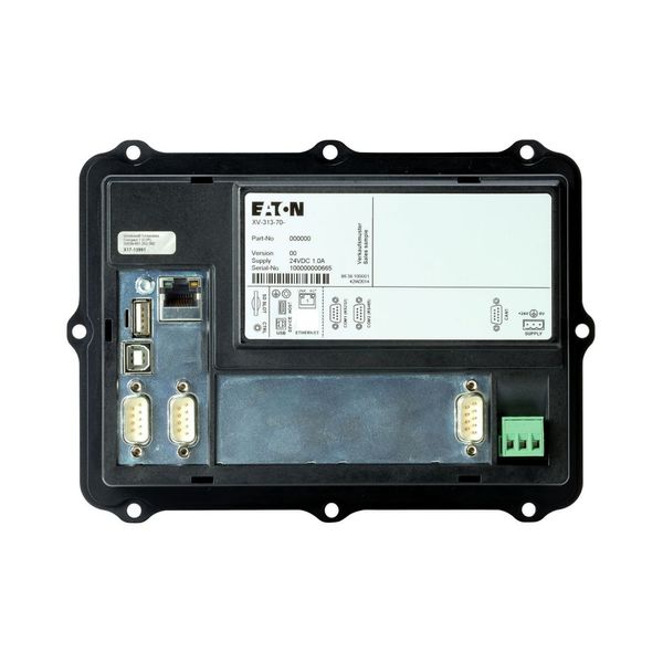 Rear mounting control panel, 24VDC,7 Inches PCT-Displ.,1024x600,2xEthernet,1xRS232,1xRS485,1xCAN,1xSD slot,PLC function can be fitted by user image 13