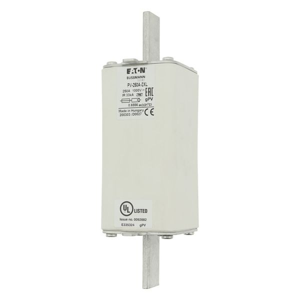 Fuse-link, high speed, 200 A, DC 1500 V, 2XL, 61 x 205 mm, gPV, IEC, UL, with indicator image 21