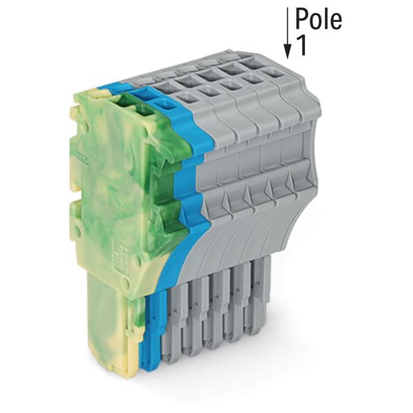 1-conductor female connector Push-in CAGE CLAMP® 1.5 mm² green-yellow/ image 2