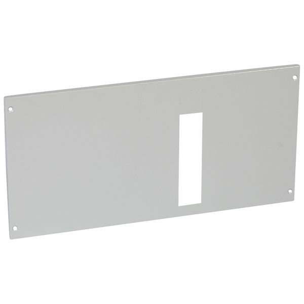 Metal faceplate XL³ 800/4000-For 1 DPX IS 250 H position-captive screws-24 mod image 1