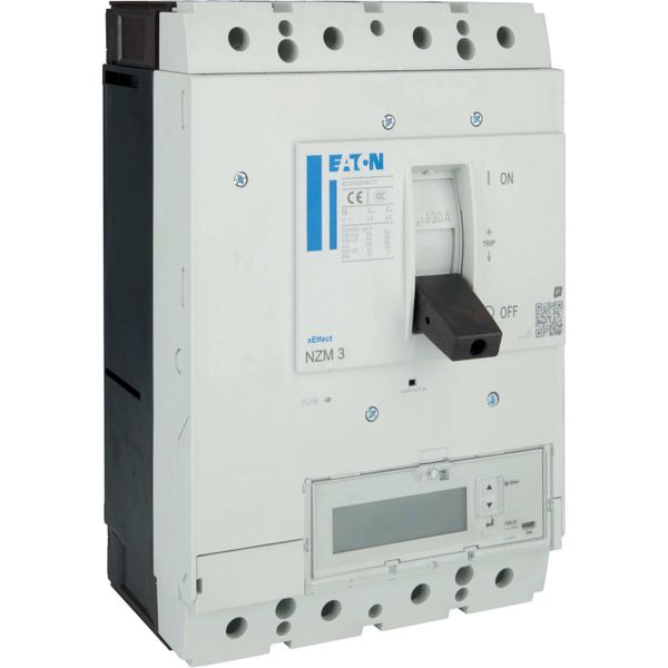 NZM3 PXR25 circuit breaker - integrated energy measurement class 1, 630A, 4p, variable, Screw terminal image 16