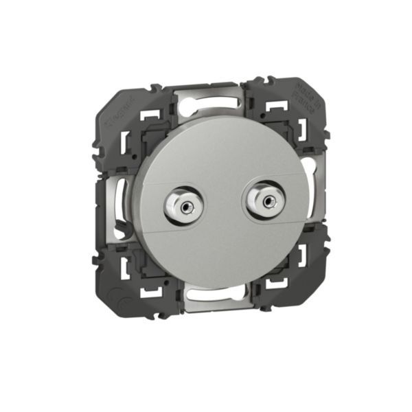 AFORM typeF dooxie wired network socket with shielded star, aluminum finish image 1