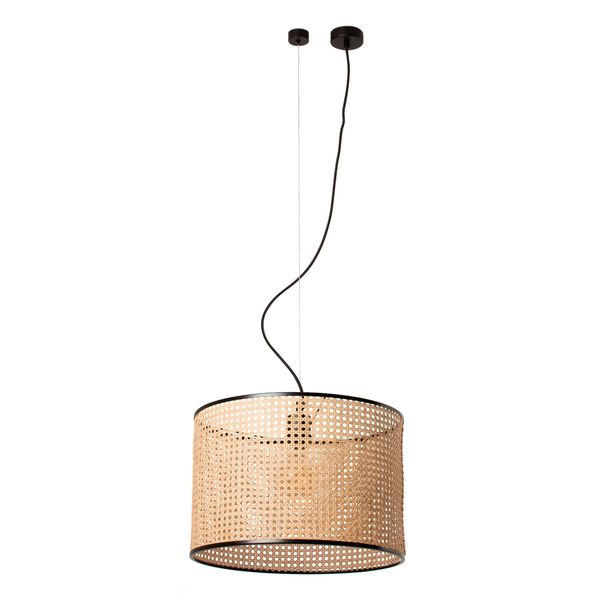 MAMBO BLACK PENDANT LAMP RATTAN LAMPSHADE ø450*313 image 2