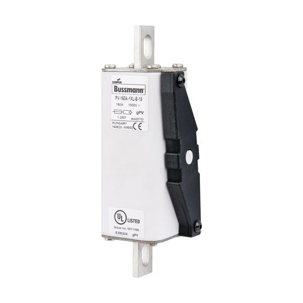 Fuse-link, high speed, 160 A, DC 1500 V, 1XL, 51 x 189 mm, gPV, IEC, UL, with indicator, bolted image 9