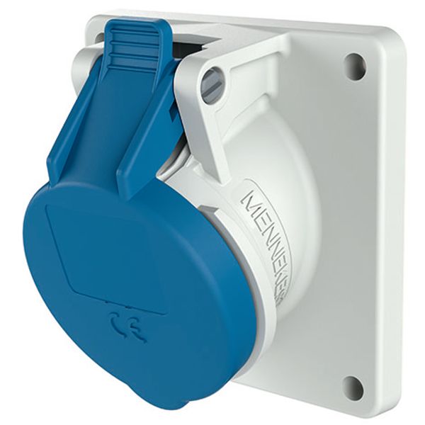 Receptacle angled, 16A3p 6h230V,  IP44 image 1