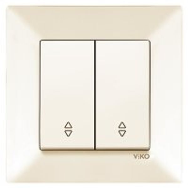 Meridian Beige (Quick Connection) Two Gang Switch-Two Way Switch image 1