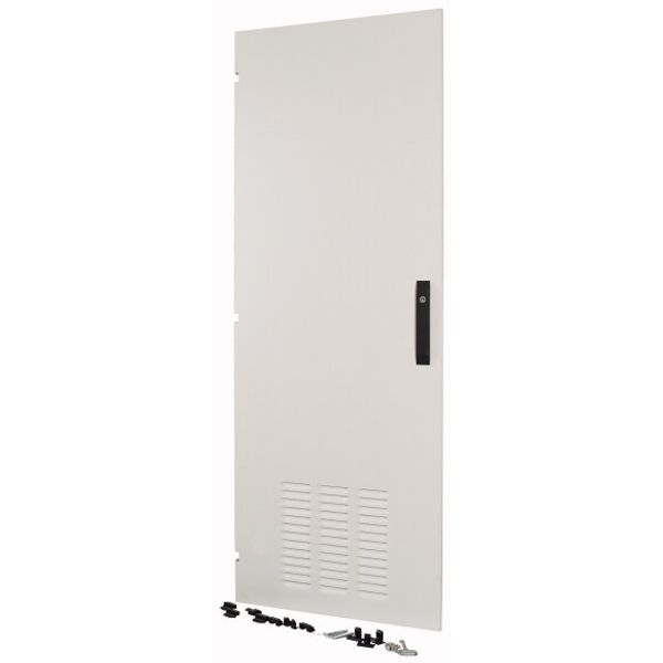 Section wide door, ventilated, left, HxW=1625x592mm, IP42 image 1