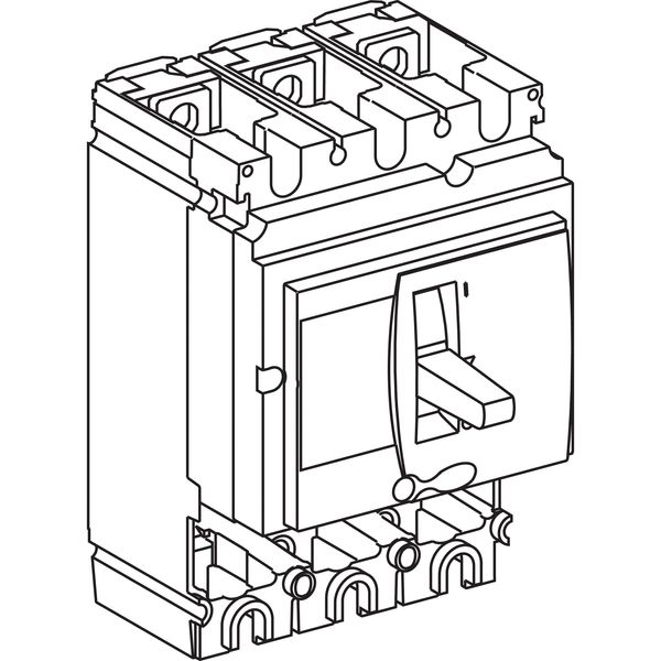circuit breaker basic frame, ComPact NSX100F, 36 kA at 415 VAC 50/60 Hz, 100 A, without trip unit, 2 poles image 1