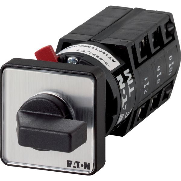 Reversing switches, TM, 10 A, centre mounting, 3 contact unit(s), Contacts: 5, 30 °, momentary, With 0 (Off) position, 1>0 image 6