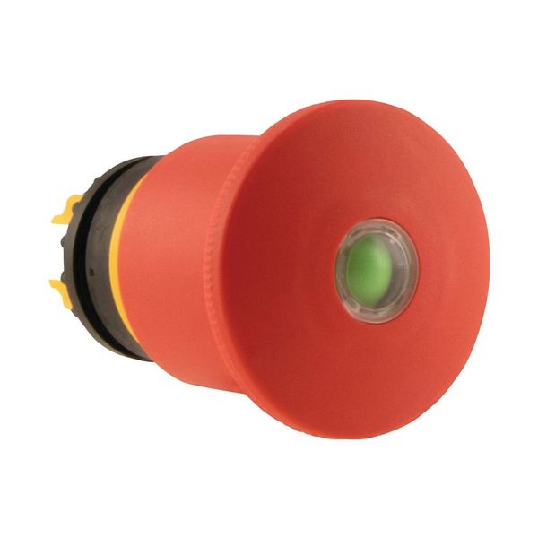 Emergency stop/emergency switching off pushbutton, RMQ-Titan, Palm-tree shape, 45 mm, Non-illuminated, Pull-to-release function, Red, yellow, with mec image 8