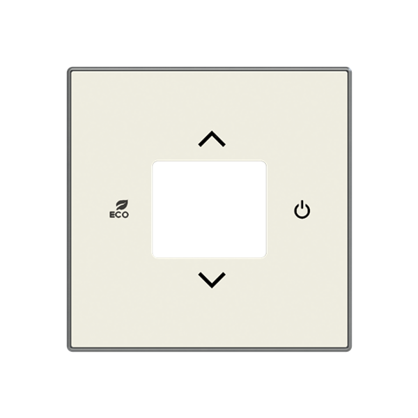 CP-RTC-85BL Cover plate - free@home / KNX RTC - Soft White for Thermostat Central cover plate White - Sky Niessen image 1