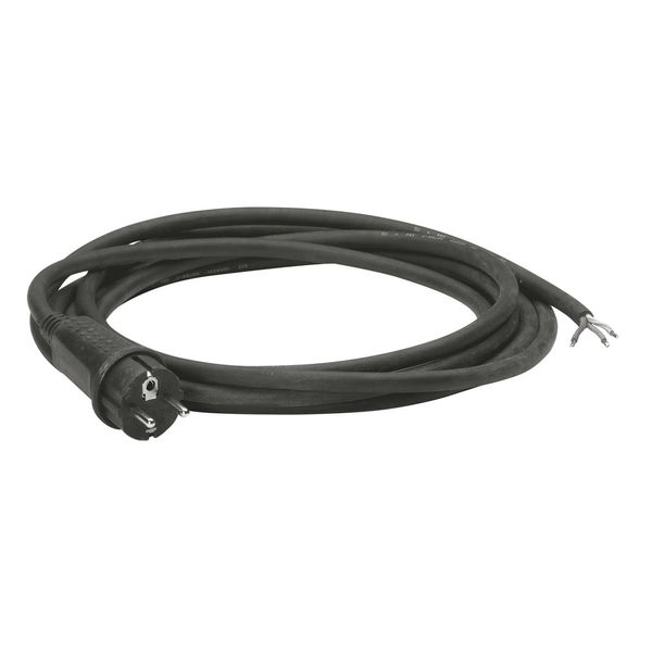 051634 Extension cord to be wired with 2P+T 16A plug with 5m rubber cord image 1