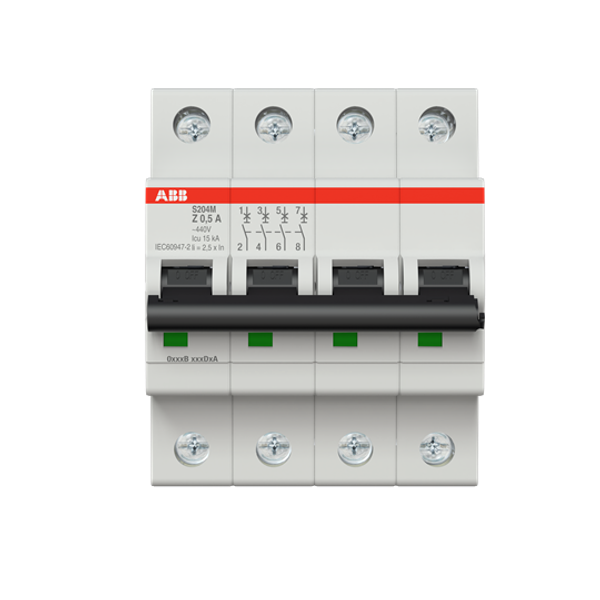 S204M-Z0.5 Miniature Circuit Breaker - 4P - Z - 0.5 A image 4