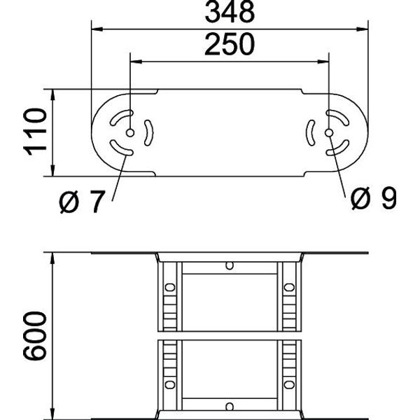 LGBE 1160 FS Adjustable bend element for cable ladder 110x600 image 2