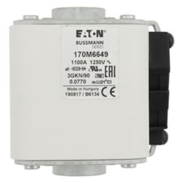 Fuse-link, high speed, 500 A, AC 690 V, size 3, 76 x 92 x 135 mm, aR, IEC, UL, single indicator image 5