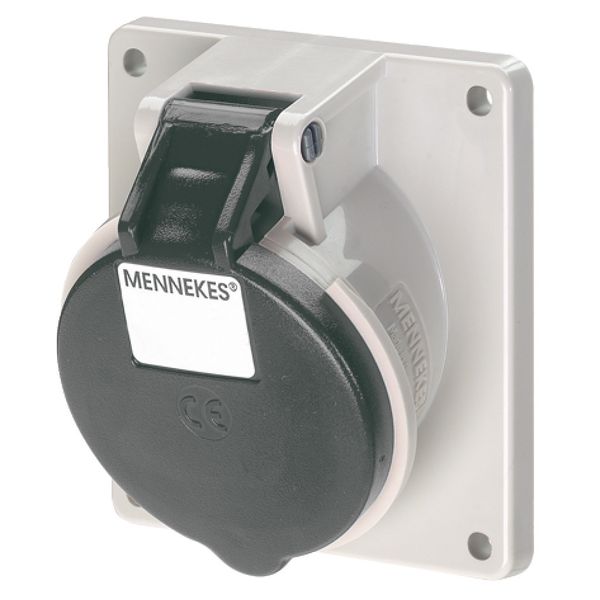 Mennekes Panel mounted recept., 16A4p7h500V, IP44 1639 image 1