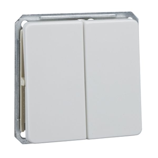 ELSO - switch - 2-way - flush - 16 A - plug-in terminal - pure white image 2