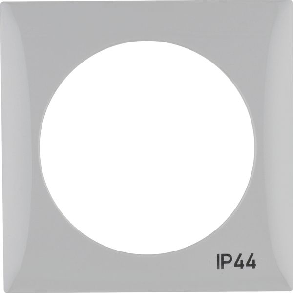 Integro Flow-Frame with Imprint 'IP44' Grey Glossy image 1