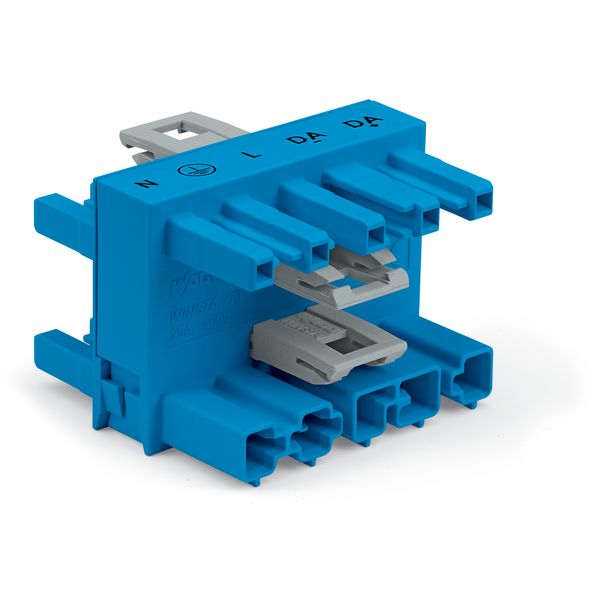 3-way distribution connector 5-pole Cod. I blue image 3