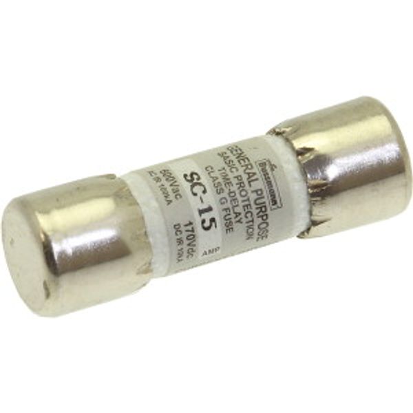 Fuse-link, low voltage, 15 A, AC 600 V, DC 170 V, 33.3 x 10.4 mm, G, UL, CSA, time-delay image 14