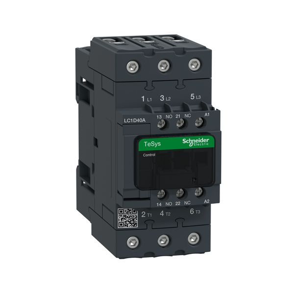 TeSys Deca contactor - 3P(3 NO) - AC-3/AC-3e - = 440 V 40 A - 220 V AC 50/60 Hz coil image 2